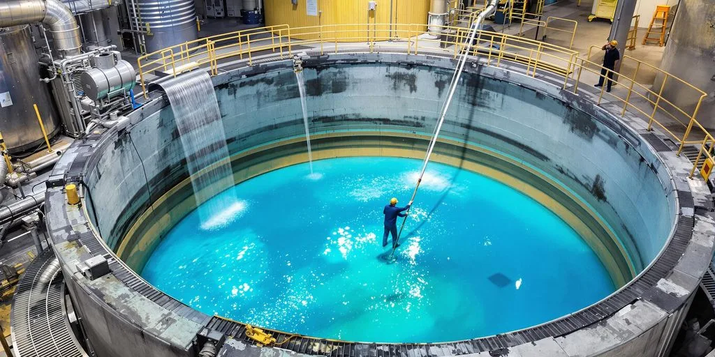 صورة فوتوغرافية لحوض مياه نظيف باستخدام معدات حديثة فعالة الآن